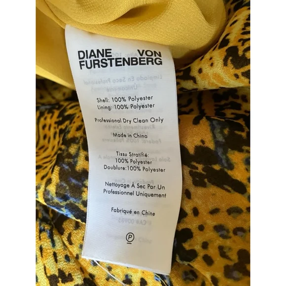 DVF Carter Yellow Snakeskin Belted Maxi Dress Medium - Picture 10 of 14